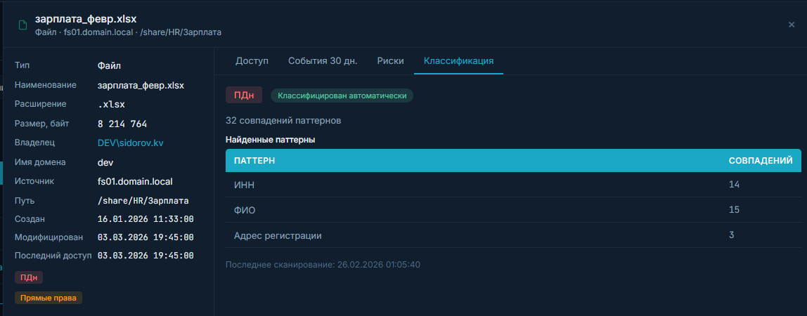 Контентный анализ файлов